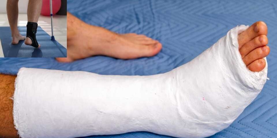 rééducation après fracture de la cheville