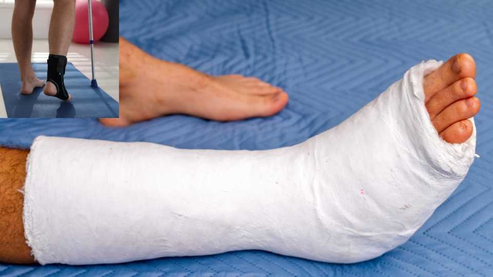 rééducation après fracture de la cheville